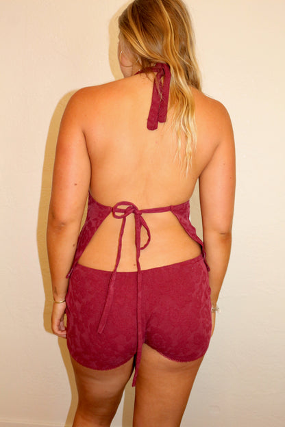 Shortie Shorts - Hibiscus